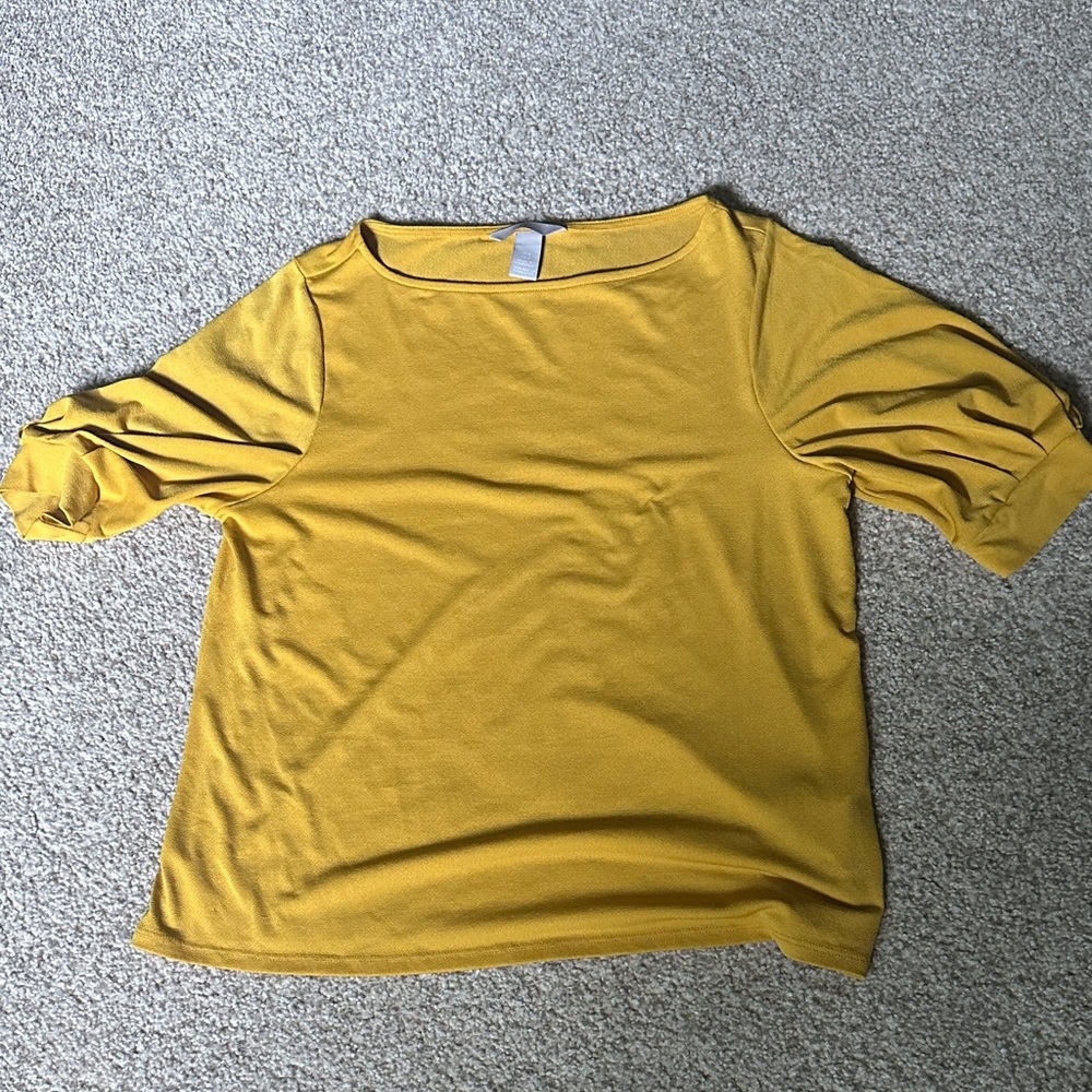 H&M Mustard Yellow Blouse